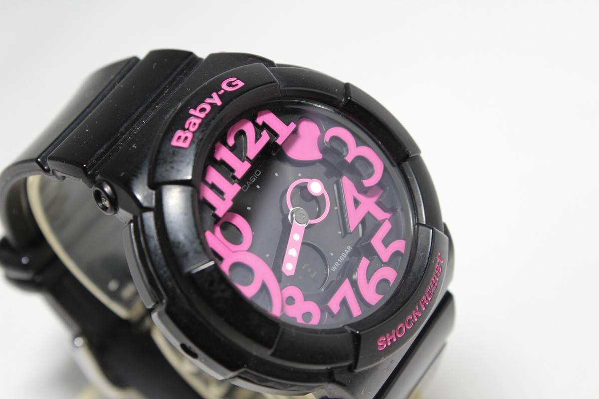 【未使用級】Baby-G BGA-130-4B 腕時計　ピンク デジネオン CASIO BGA-130 Pink Analog Digital Neon Dial Baby-g Watch - Etsy