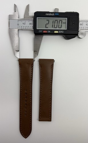Authentic Cartier 21mm x 18mm Brown Calfskin Leather Watch Strap KDAALABL OEM - Picture 5 of 7