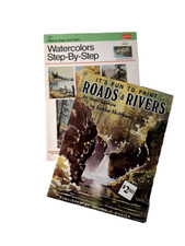 2 How To Watercolor - WALTER T. FOSTER - Paint Landscapes Seascapes  2 Art Books