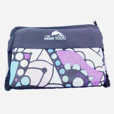 Mimitoou Microfiber Lightweight Absorbent Quick Dry Purple Design Beach Towel