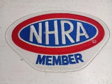 NHRA National Hot Rod Association Drag Racing Member Embroidered Fabric Patch