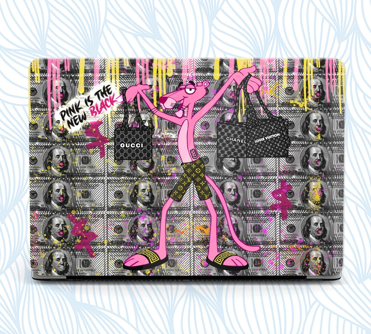 Pink Panther graffiti touch style hard macbook case for Air Pro