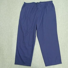 Cintas Work Hospitality Scrubs Womens 4XW Elastic Waist Side Pockets Navy Blue