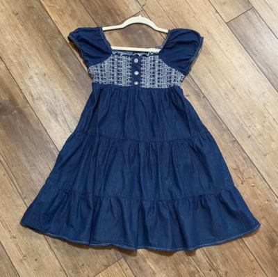 short puffy blue dress Julieta Puff Sleeve Mini Dress Steel Blue