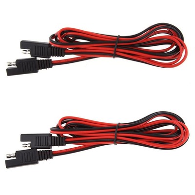 2Pcs 6.6ft SAE Verlängerungskabel DC Power Solarbatterie Schnelltrenn
