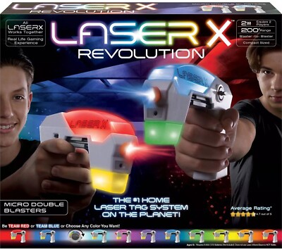 Laser X Revolution Laser Tag System Micro Double Blasters 2-Player