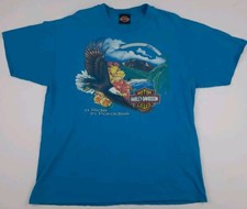 Vintage 90s Harley Davidson Pacific Paradise Maui Hawaii T Shirt Eagle Rare USA