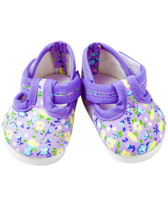 FRILLY LILY LILAC FLOWER DOLLS SHOES MEDIUM UK