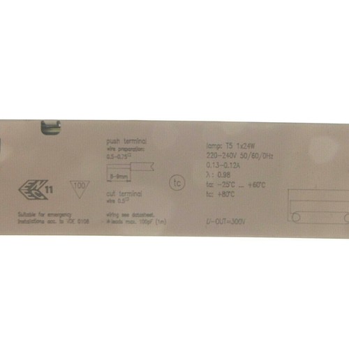 Tridonic 24 Watt Dimmable Ballast for 1 x 24W T5 Fluorescent Tube Control Gear - 第 5/7 張圖片