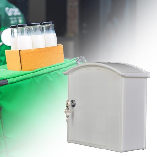 Wall Mounted Milk Box with Lock Mailbox Charging Box Milk Crate Multifunctional - Picture 4 of 6