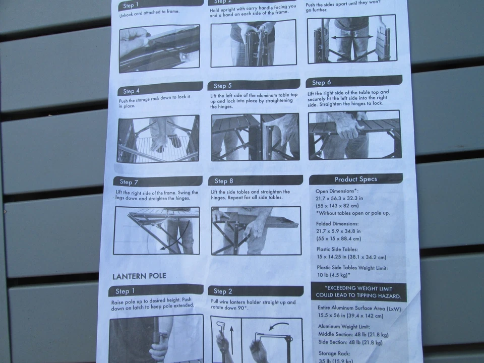 GCI Estación de Cocina Maestra Exterior Portátil Campamento Cocina Exterior Mesa Plegable. Foto 3 de 4