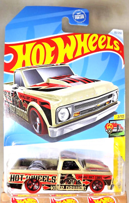 2024 Hot Wheels #83 HW Art Cars 2/10 '67 CHEVY C10 Tan w/Red Wheels Black 5Spoke
