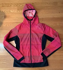 NWOT Brooks Running Jacket S Run Happy Pockets Thumbholes Reflective Hooded