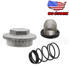 Oil Drain Plug Cap Spring Screen Kit For Honda ATC 185 185S 200 200E 200M 200S X