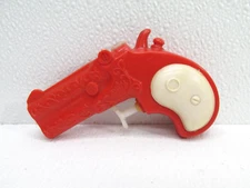 Vintage 1960s Squirt Gun Water Pistol COWBOY Hong Kong RED & WHITE