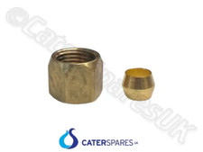 6MM BRASS FEMALE NUT AND OLIVE FOR GAS PILOT ASSEMBLY & BUNDY TUBES PIPES ETC