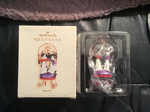 HALLMARK NWOT 2006 SISTERS CATS ORNAMENT