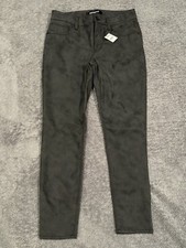 Express Pants Faux Leather Black Womens Size 8 New With Tags Y2K Club