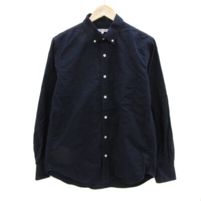 6万取引突破★UPS速達便!【DOLCE & GABBANA】半袖ニットシャツ Global Work Shirt Long Sleeve Button Down Plain S Navy YS38