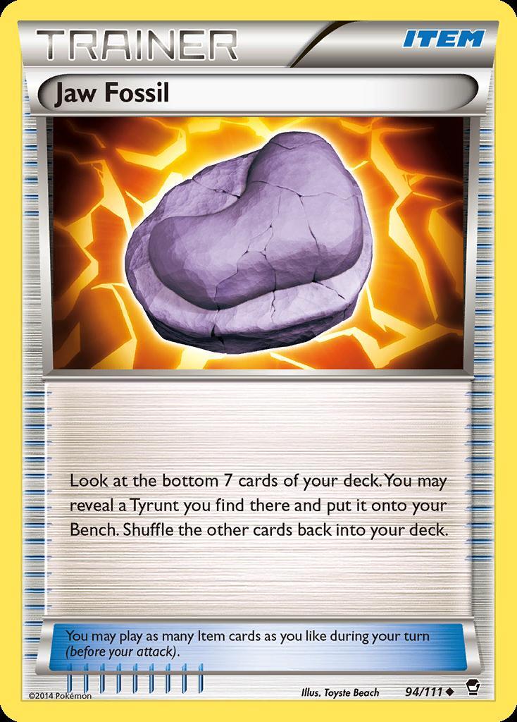 Pokemon Jaw Fossil (94/136) Furious Fists LP