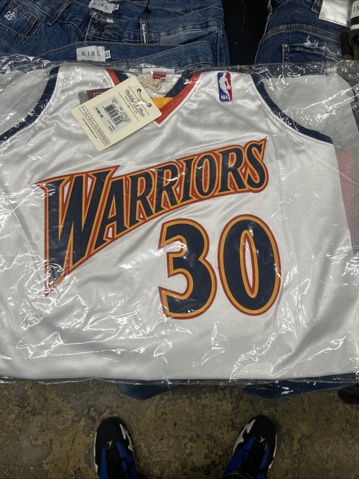 NBA Authentic Warriors Jersey 2009 Stephen Curry 3xl