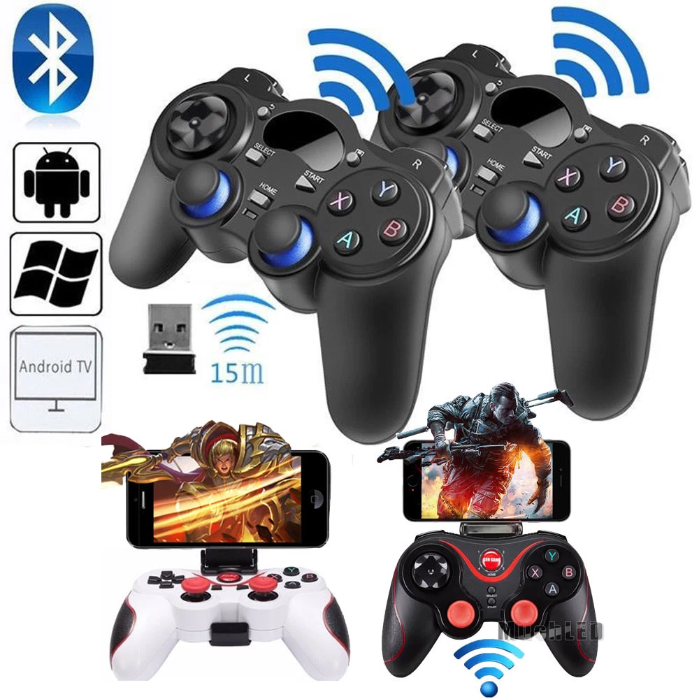 Wireless Bluetooth Gamepad Game Controller For Android Phone TV Box Tablet PC