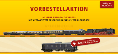BRAWA 1804 H0 Train Set DRG ''Rheingold-Express'', Ep II, Sound