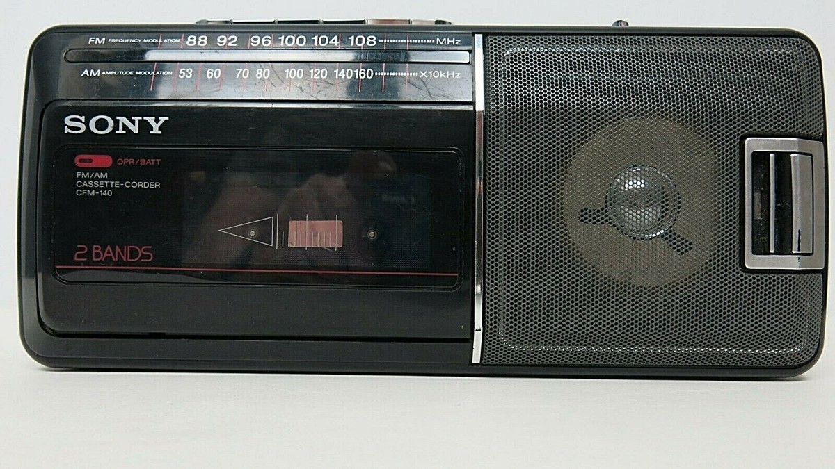 Sony CFM 140 Radio Cassette Recorder Parts or Repair Only