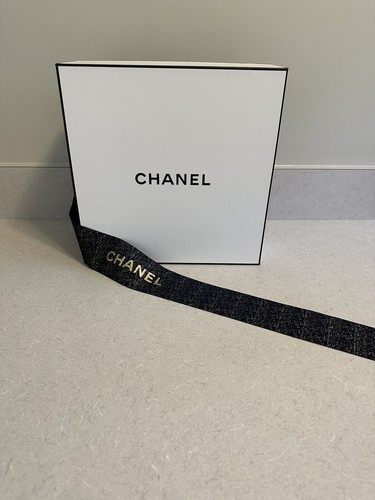 BNW CHANEL EMPTY BOX WITH 2023 HOLIDAY RIBBON 10.75”x10.75”x5”