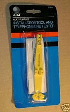 AT T INSTALLATION TOOL AND TELEPHONE LINE TESTER 57989