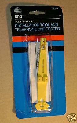AT&T INSTALLATION TOOL AND TELEPHONE LINE TESTER 57989 | eBay