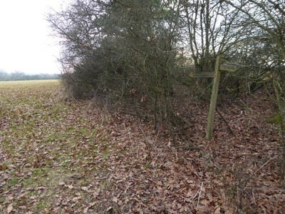 Foto 6x4 Wegweiser am Fußweg Richtungswechsel Kent Street \/TQ2221 c2016