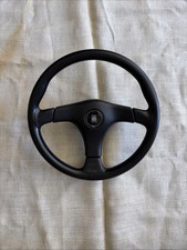 Nardi Gara 33 Steering Wheel - 365mm Black Leather Black Stitch