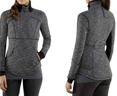 LULULEMON ATHLETICA Base Runner 1/2 Zip Pullover Jacket Size 8