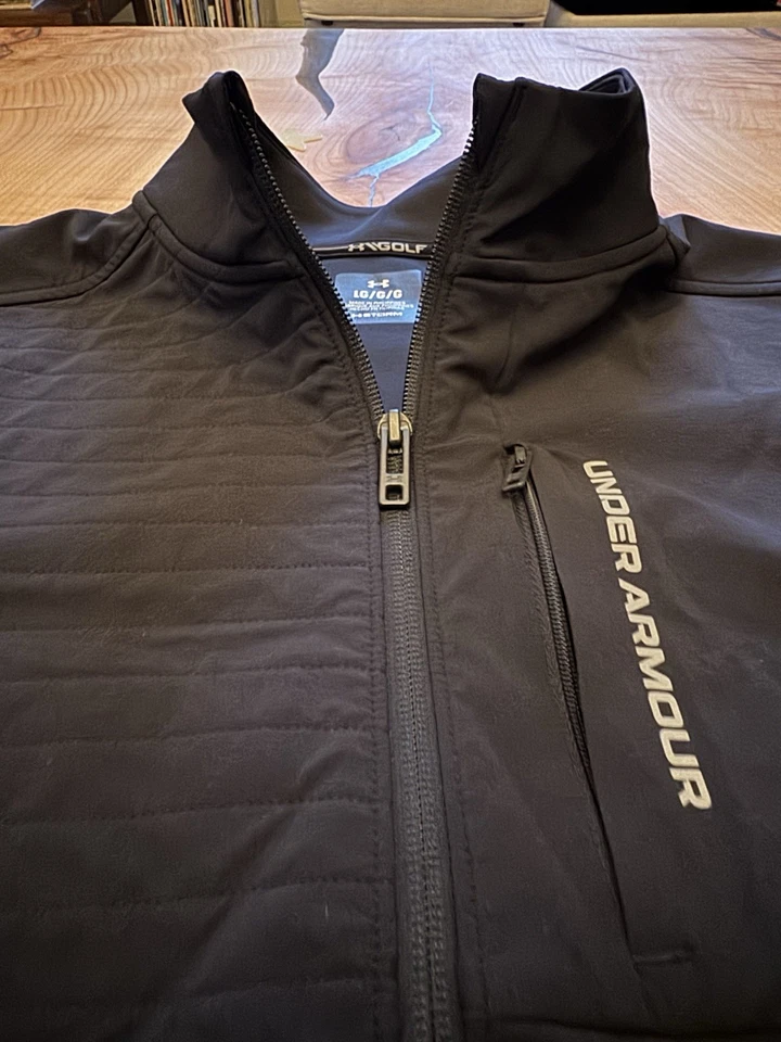 Chaqueta de golf Under Armour UA Storm elástica para hombre (forrada) - grande - negra Foto 3 de 4