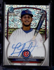 2023 Bowman Chrome Ludwing Espinoza Prospect Autographs Speckle Refractor /299