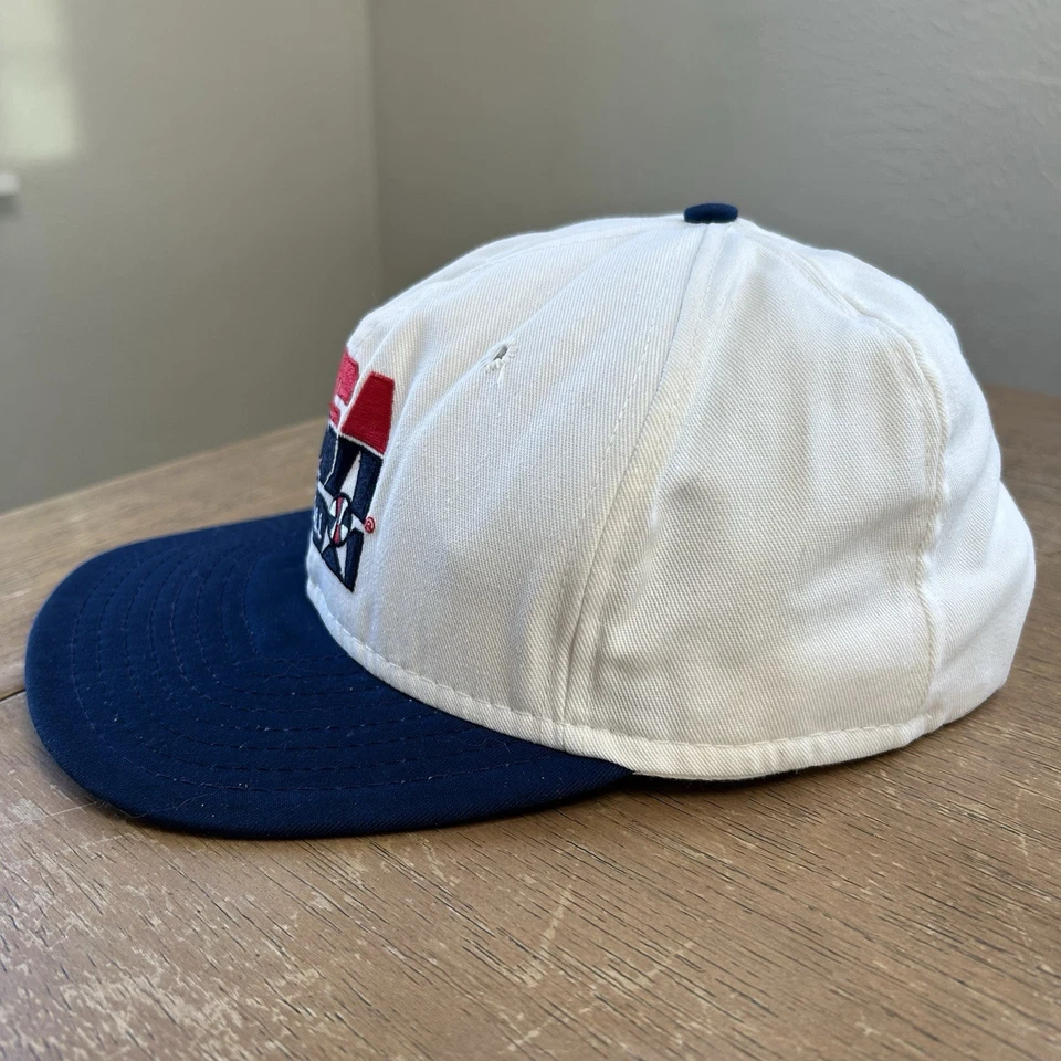 Vintage Team USA Basketball Snapback Hat White Cap OSFM Olympics Dream Team VGC - Image 4 of 4