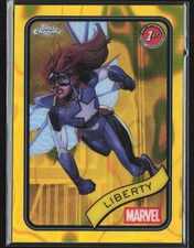Liberty 2025 Topps Chrome Marvel Yellow Lava Refractor #198