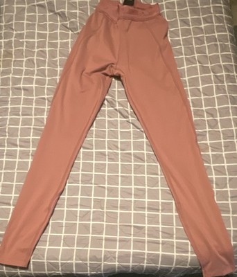 PINK Active Women's Solid Pink Ankle Leggings Size XS High Rise Stretch