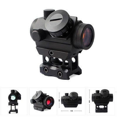 Micro Red Dot Sight Laser Scope 3 MOA Reflex Sights W/ 1'' Riser 20mm Rail Mount