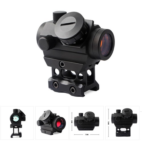 Micro Red Dot Sight Scope 3 MOA 1x25mm Reflex Sight W/ 1'' Riser 20mm Rail Mount - Picture 2 of 17