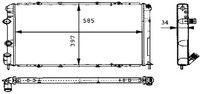 Mahle KüHler, MotorküHlung CR 434 000S FüR Renault