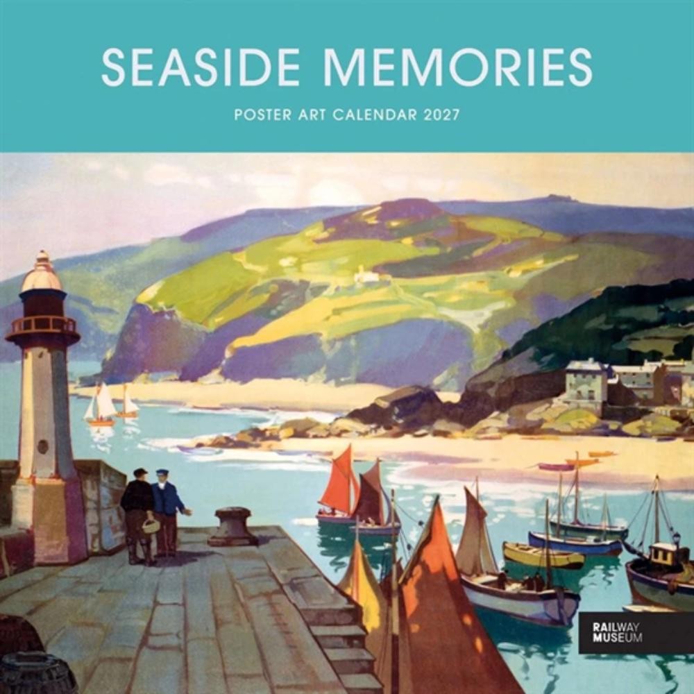 Carousel Worldwide Seaside Memories 2027 Wall Calendar, 12-Month Calendar, Nostalgic Coastal Scenes - Image 3
