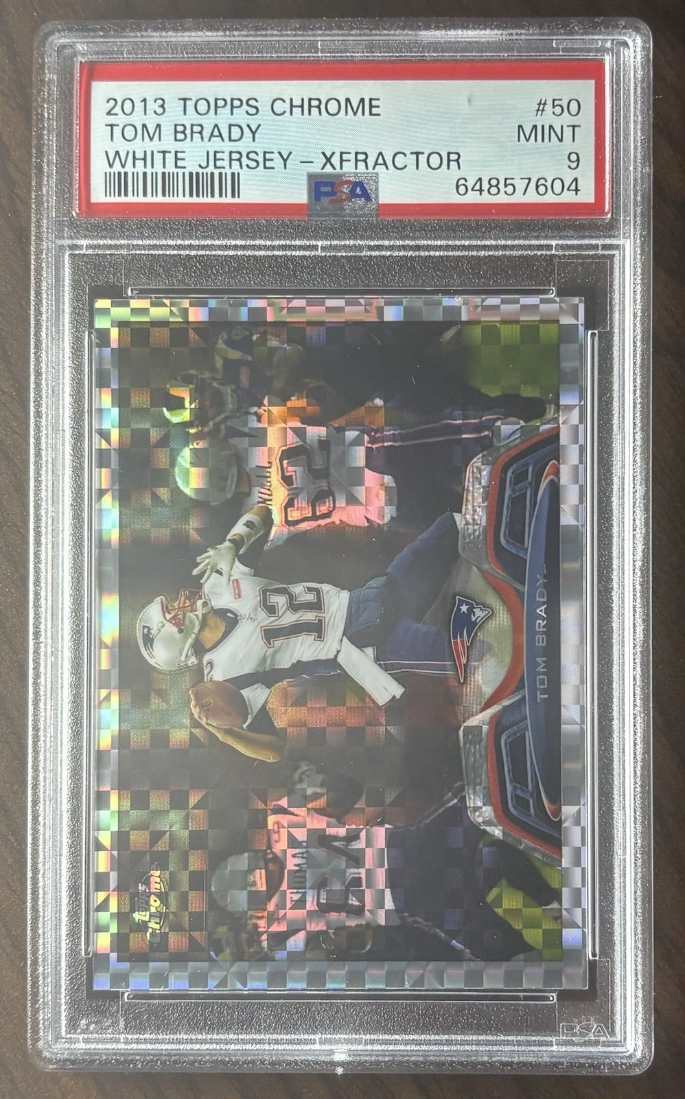 Deal for 2013 TOPPS CHROME WHITE JERSEY XFRACTOR TOM BRADY GRADED PSA 9 MINT