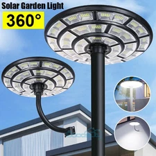11000W Commercial Solar Street Lights Outdoor Patio Dusk TO Dawn Road Lamp+Pole
