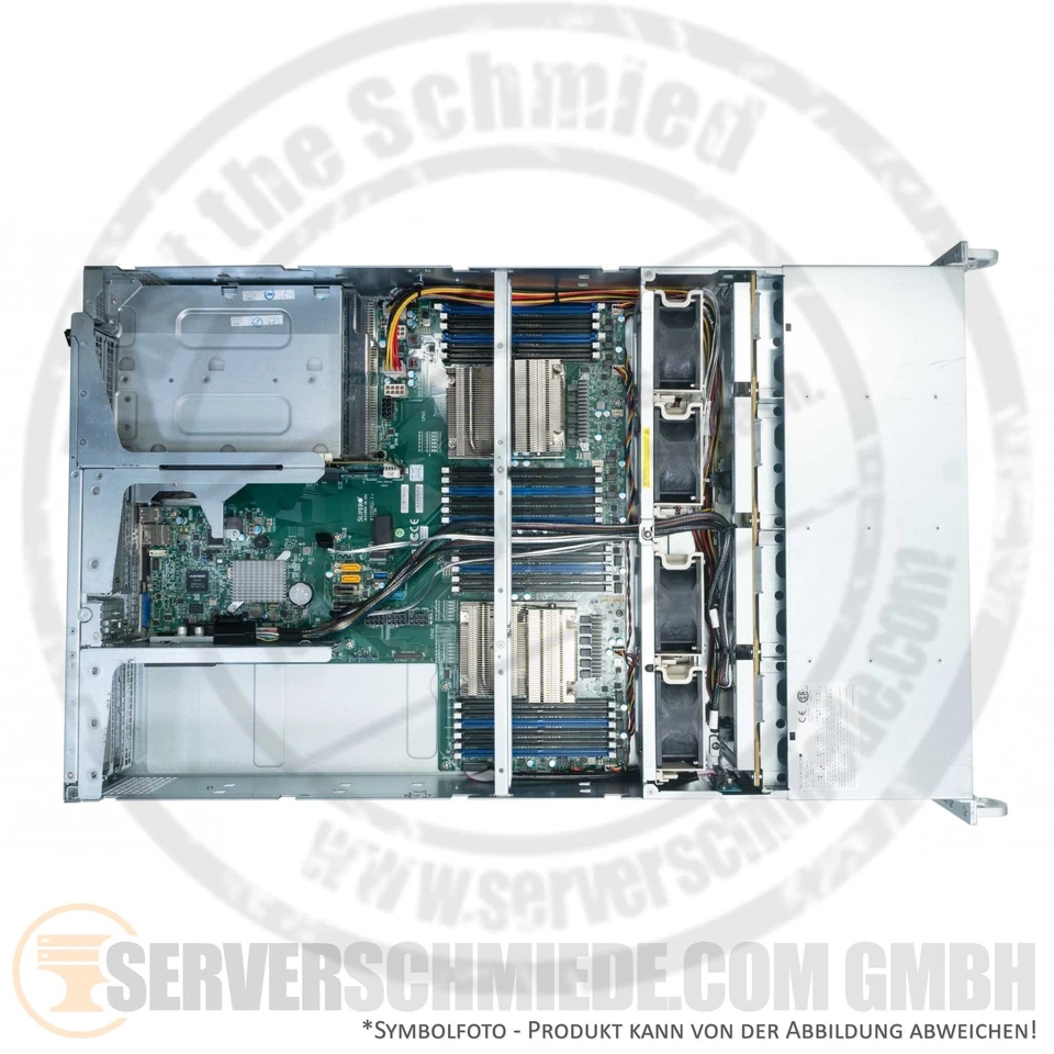Supermicro CSE-829U X10DRU-i+ 19" 2U 12x 3,5" LFF 2x Intel XEON E5-2600 v3 v4 DD - Bild 4 von 4
