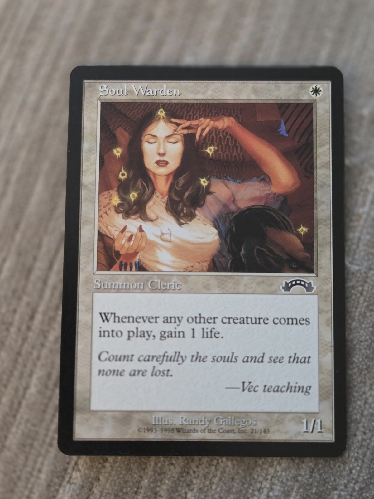 NM Soul Warden Exodus Mtg Magic the Gathering