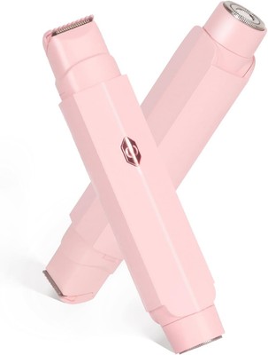 2-in-1 Bikini Trimmer for Women & Electric Women's Shaver,Rechargeable,(pink)