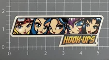 Hook Ups Sticker Rare Vintage Faces 