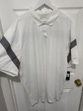 NWT Nike Dri-FIT Commander Golf Polo White and Black 3XL